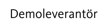 Demoleverantör